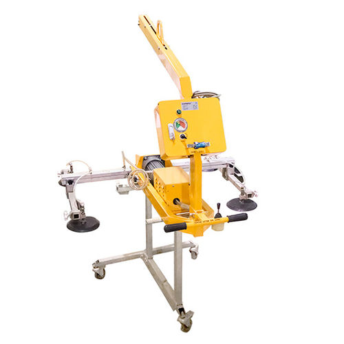 Stone slab vacuum lifting device - AERV-180 - AARDWOLF INDUSTRIES LLC - glass plate / electric / AC-power