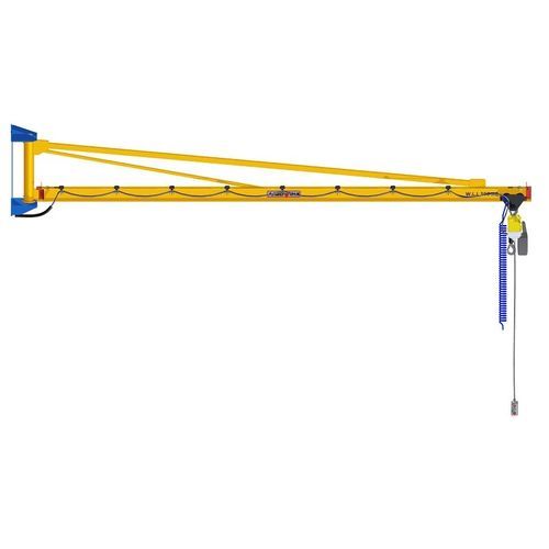 Pillar jib crane - AJCOWM - AARDWOLF INDUSTRIES LLC - wall-mounted / 180° / electric