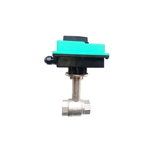 Ball valve - VBI2CE series - Regulation France - electric / for water / motor