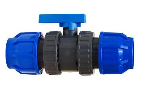 Ball valve - BVDL-19 series - NEISCO FOR MODERN WATER SYSTEMS PRODUCTION - lever / double / for pipes