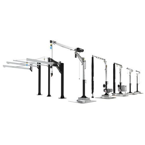 Pillar jib crane - EMA Ergonomía S.L. - wall-mounted / with vacuum lifter / articulated