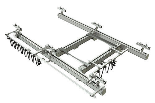 Double-girder overhead travelling crane - Mechrail™ - EMA Ergonomía S.L. - single-girder / lightweight / aluminum