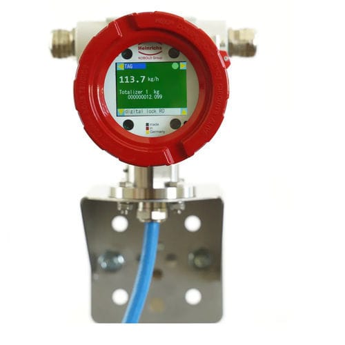 Coriolis flow transmitter - UMC5 - Heinrichs Messtechnik GmbH - mass / for process monitoring / with integrated digital display