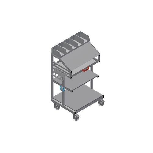 Transport cart - WKW 800 - ELUMATEC - steel / with drawer / tool-holder