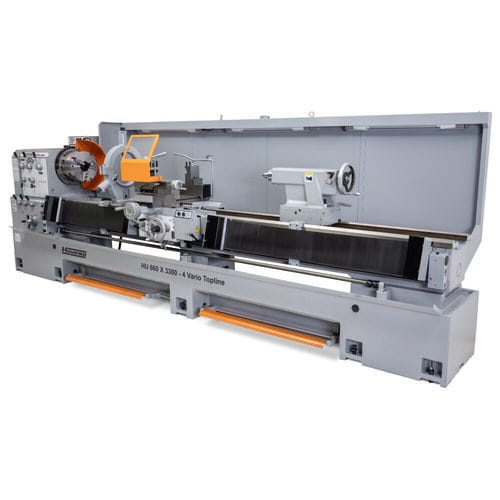 Conventional lathe - HU 660x3300-4 Vario Topline DRO - Huvema B.V. - horizontal / rigid / for production
