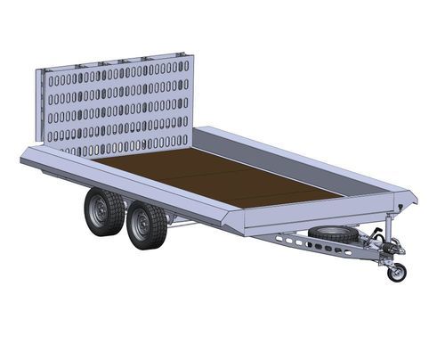 Platform trailer - SLT-3500-S - SingleLift - for machines / for construction equipment / 2-axle