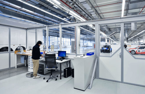 Workshop partition - Systemraum TRENDLINE - KLEUSBERG - modular / flexible