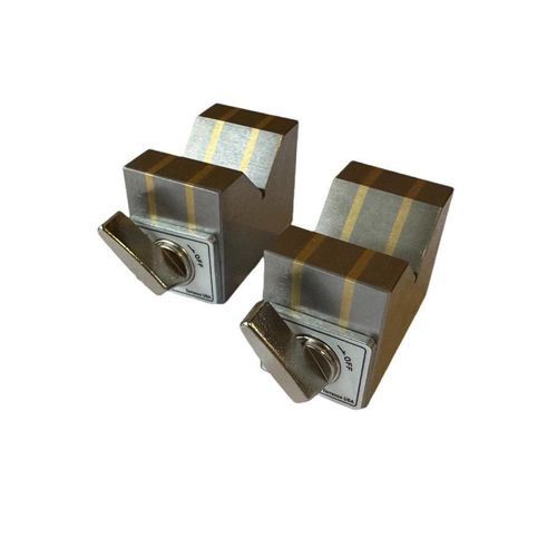 Magnetic V-block - 8611 series - Products Engineering Corporation (PEC Tools) - with clamping system / permanent magnetic / for machining