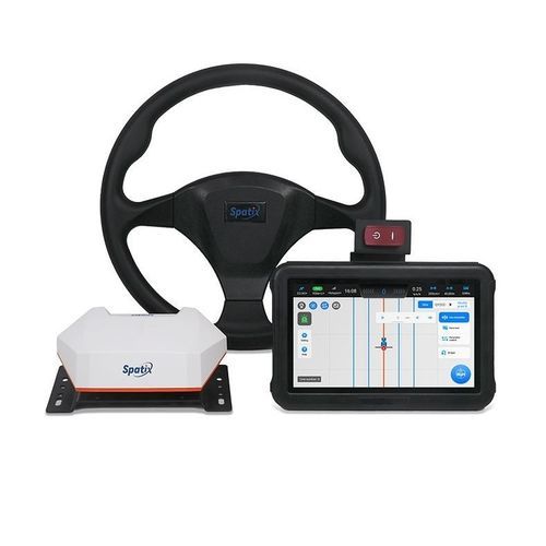 agricultural vehicle axle steering system - SpatiX