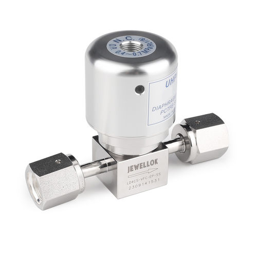 Diaphragm valve - Jewellok - pneumatic / regulating / for gas