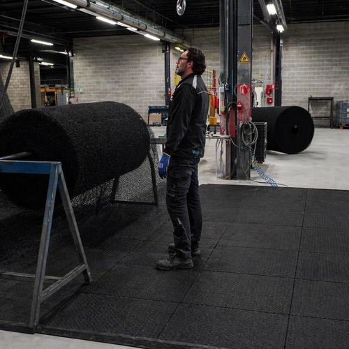 Rubber floor tile - M1S0033NRBL - Rebourne - anti-slip / anti-static / office