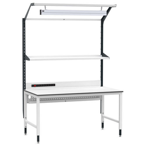 Steel workbench - Nova Max - Forison - for workshops / with drawer / with tool board