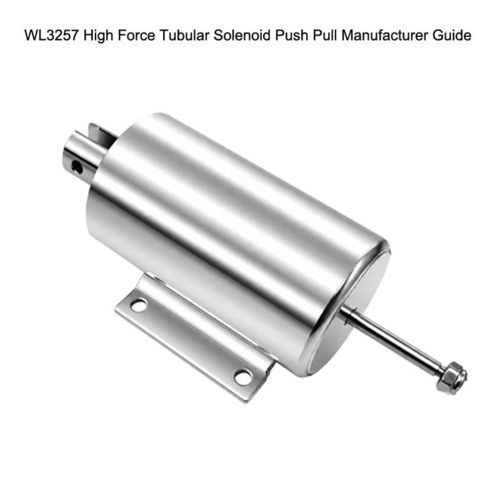Valve solenoid - WL3257 - Weilong Intelligent Technology (Dongguan) Co., Ltd. - holding / linear / locking