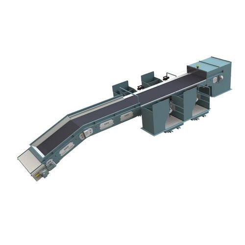 Belt conveyor - TBC - Susty Wastes Solutions France - scraper / inclined / sorting
