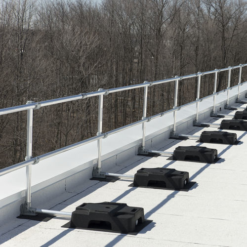 Free-standing railing - VSS CLASSIC - Delta Prevention - aluminum / rubber / for flat roofs