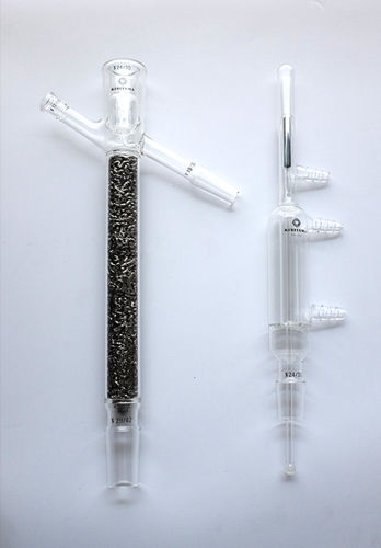 Borosilicate glass distillation column - KIRIYAMA GLASS WORKS CO. - energy-saving