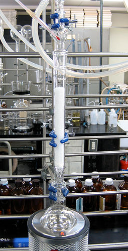 Borosilicate glass distillation column - KIRIYAMA GLASS WORKS CO.