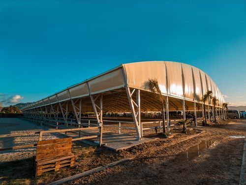 Agricultural tent - OKATENT, S.L - commercial / for event organization / modular