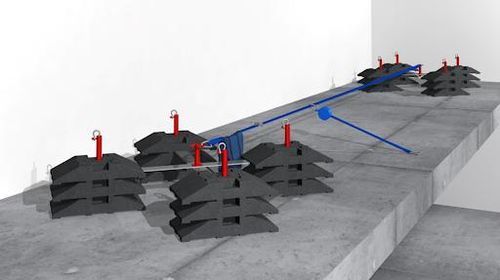 Flexible lifeline - Spider - STRUMIN - EN 795 / for working at height / fall-arrest