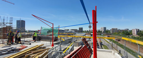 Flexible lifeline - STRUMIN - EN 795 / for concrete / for inclined roofs