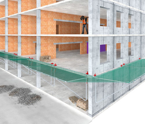 Fall-arrest fall arrest safety net - T - STRUMIN - for construction