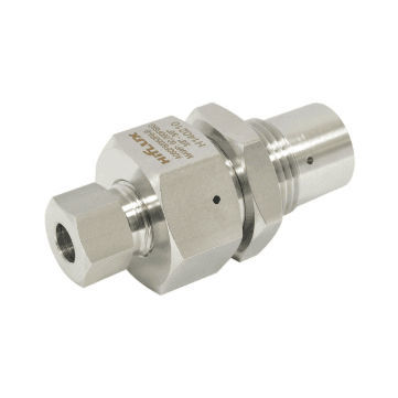 Bulkhead pipe coupling - HIFLUX - union / metal / pneumatic