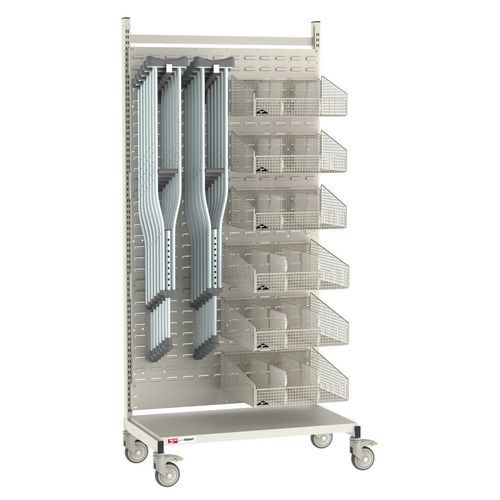 Louvre panel with storage bins - qwikSIGHT - METRO