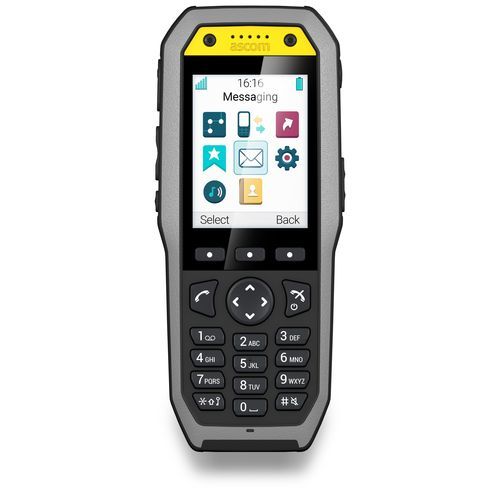Intrinsically safe telephone handset - d83 - ASCOM - chemical-resistant / rugged / water-resistant