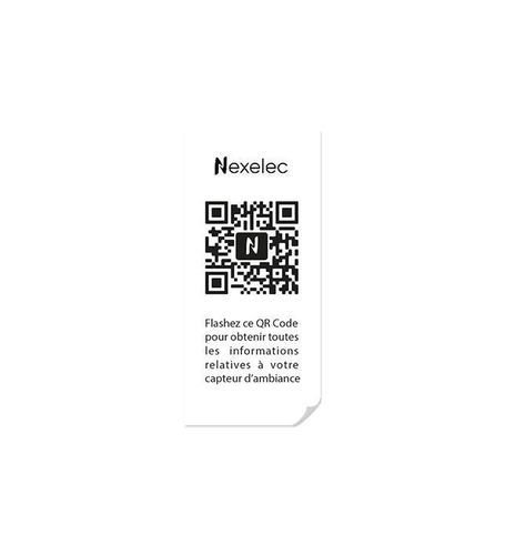 Identification label - QR’LOOK - NEXELEC - printed / adhesive / BOPP (polypropylene)