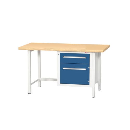 Working table with drawers - 1500 1/1 einfach - DRINGENBERG