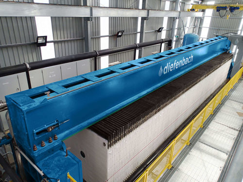 Overhead beam filter press - OH - Diefenbach srl - membrane / robotized / remote-controlled