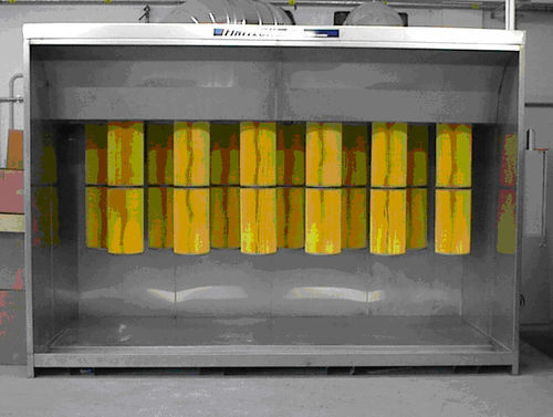 Powder coating booth with self-cleaning filter - CVP - ULTRATECH Srl - modular / automatic