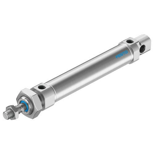 Pneumatic cylinder - DSNU series    - FESTO - magnetic piston / with piston rod / double-acting