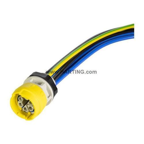 Panel feedthrough - S15_PFT_STR-FM_DC_F_6P - HARTING - front panel / multiple-element / IP65