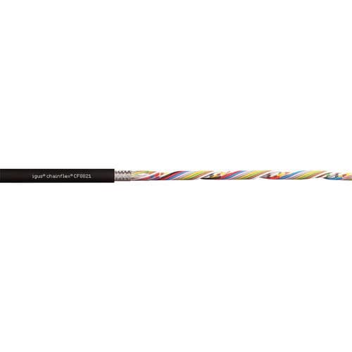 Electrical data cable - CF8821 - igus® - flame-retardant / shielded / rugged