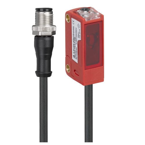 Polarized retroreflective photoelectric sensor - PRK3C.BA3/4T-200-M12  - Leuze electronic GmbH + Co. KG - rectangular / LED / digital