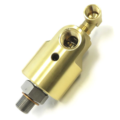 Water rotary union - 157-050-021012 - DEUBLIN COMPANY - 2-passage / brass / stainless steel