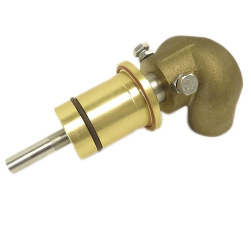 Water rotary union - 2420-001-141180 - DEUBLIN COMPANY - 2-passage / brass / stainless steel
