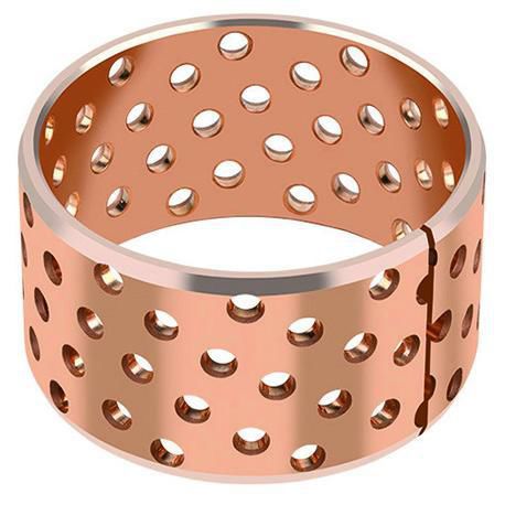 Solid bronze plain bearing - LD® - GGB - cylindrical / wear-resistant / high-performance