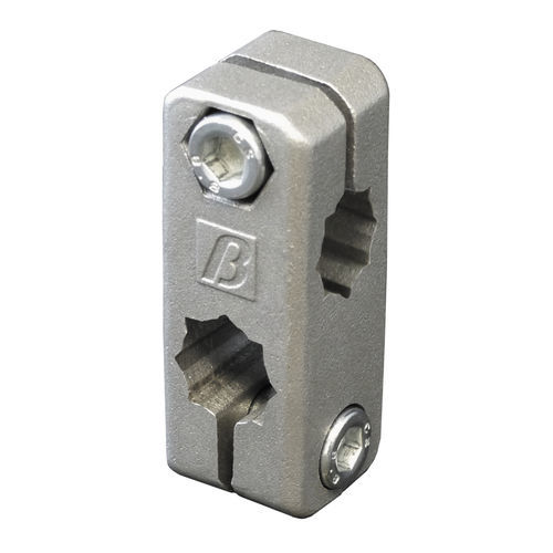 Round tube connector - 4859 - BETT SISTEMI - square / aluminum / steel