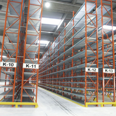 Shelving with shelves - C-Rack® - CORNIX - compact / custom-made / for heavy loads