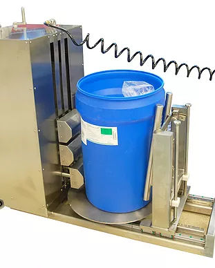 Loading manipulator - PalPharmaMassage - PALAMATIC - for drums / rotary / for the pharmaceutical industry