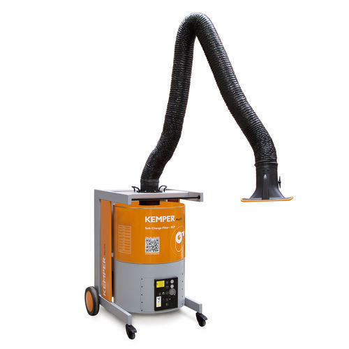 Mobile fume extractor - MaxiFil - KEMPER - welding / with extraction arm / automatic