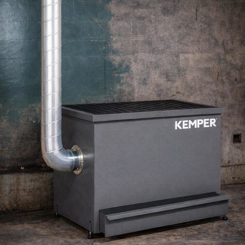 Metal cutting table - 1970033 - KEMPER - with drawers / suction / vacuum