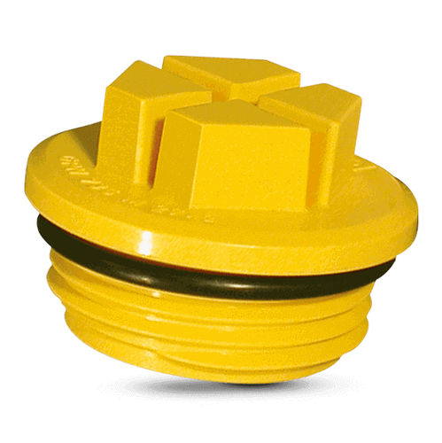 Round plug - GPN 738 series - Pöppelmann - threaded / PA6 plastic / protection