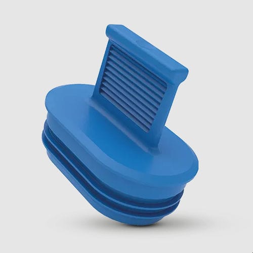 Finned plug - GPN 361 series - Pöppelmann - oval / male / plastic