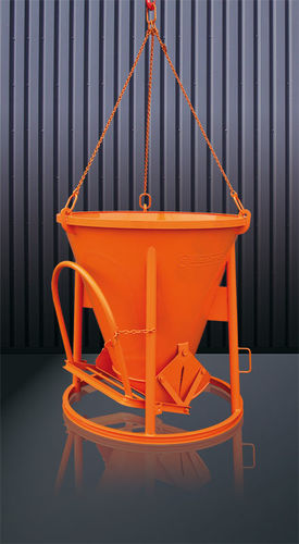 Conical concrete skip - 1011 series - Eichinger Equipement - bottom-opening