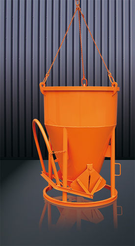 Conical concrete skip - 1012 series - Eichinger Equipement - bottom-opening