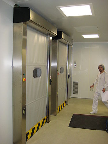 Roll up door - Hermetic-Roll - Puertas Angel Mir - for clean rooms / industrial / high-speed