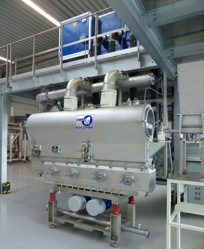 Fluidized bed dryer - Vibra Schultheis - granulator / coating / vibrating